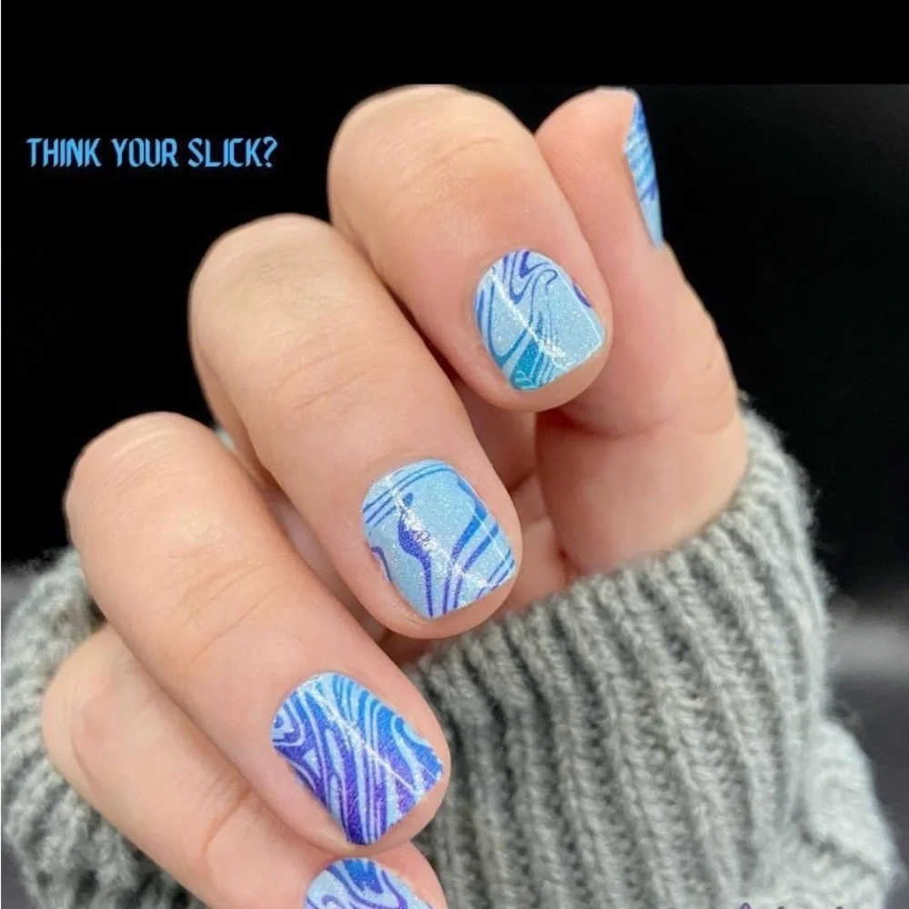Color Street frosty blue